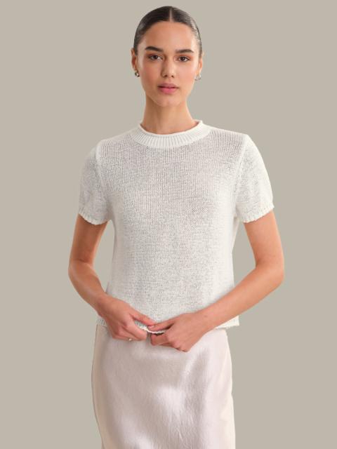 525 america Terri: Roll Edge Short Sleeve Sweater