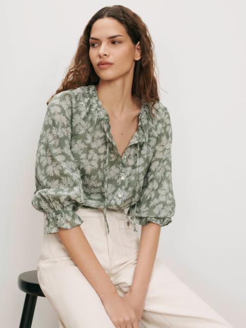 VERONICA BEARD WILLIAMSEN FLORAL BLOUSE