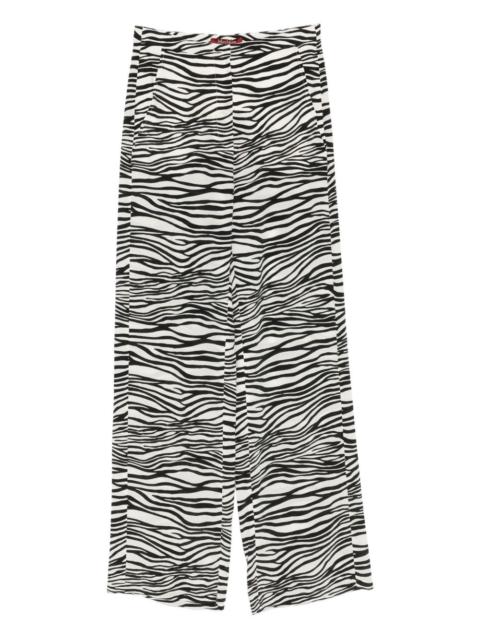 'S Max Mara zebra-print trousers