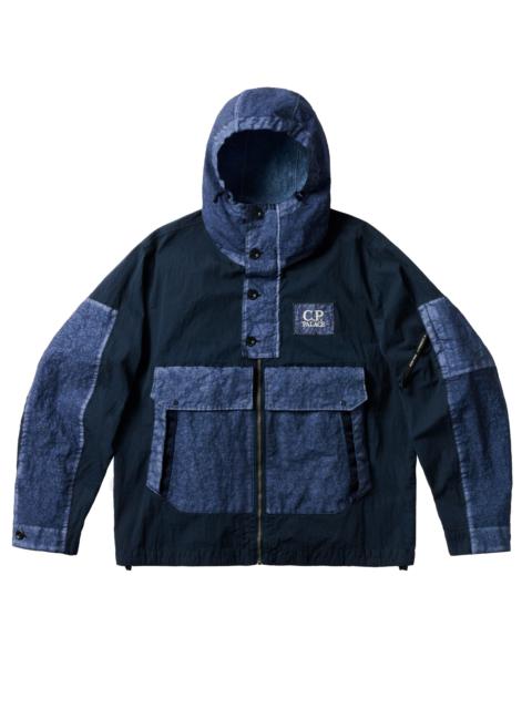 PALACE PALACE C.P. COMPANY 50 FILI HEAVY MIXED HOODED JACKET NAVY