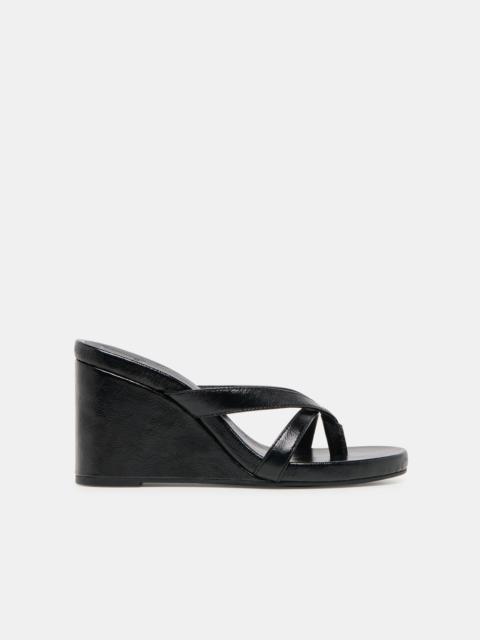 dolce vita HELAN WEDGES BLACK LEATHER