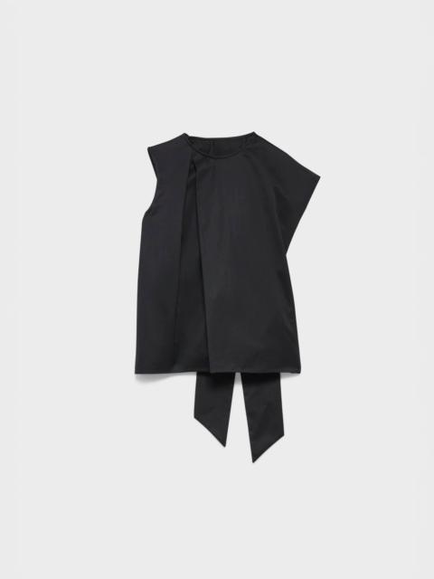 JW Anderson WOMENS SCULPTURAL SLEEVELESS TOP IN BLACK