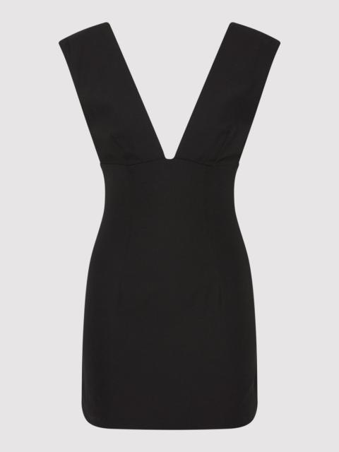 ST. AGNI Plunge Mini Dress - Black