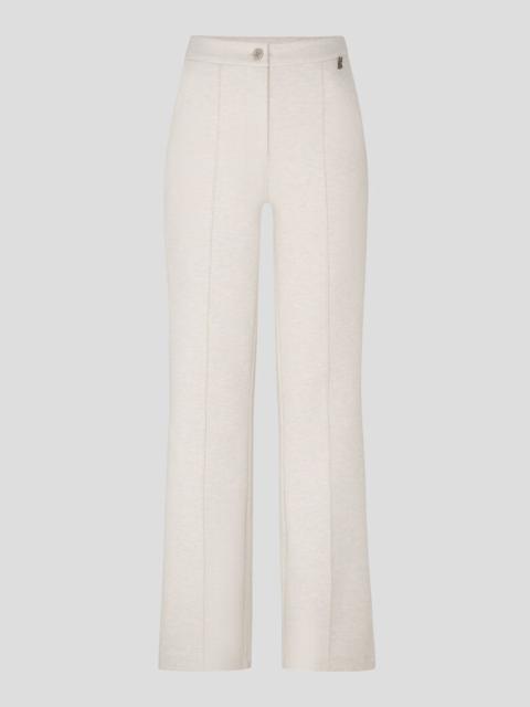 BOGNER April Tracksuit pants in Off-white melange