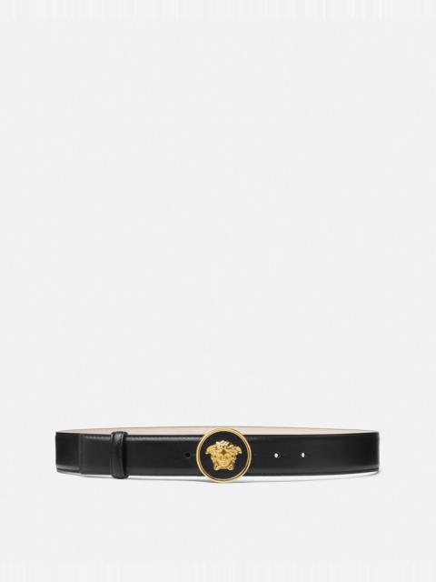 VERSACE La Medusa Leather Belt 1.2"