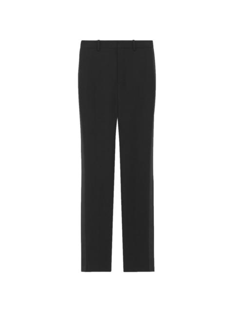 SAINT LAURENT wool straight-leg trousers