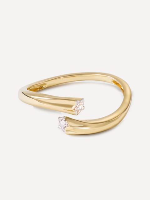 ROXANNE FIRST 14ct Gold Diamond Shooting Star Ring