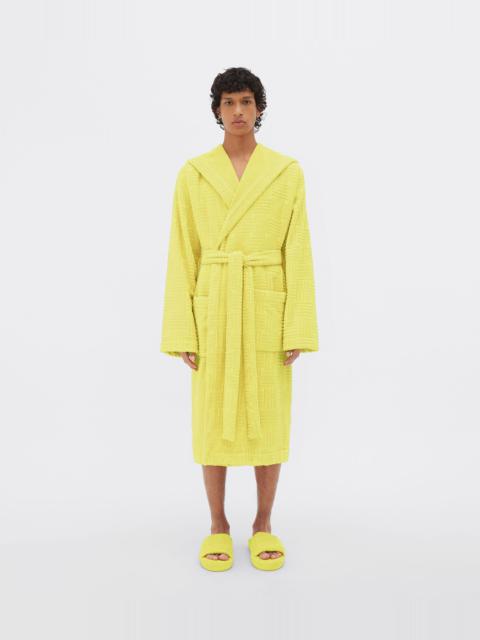 Bottega Veneta intreccio pattern cotton bathrobe