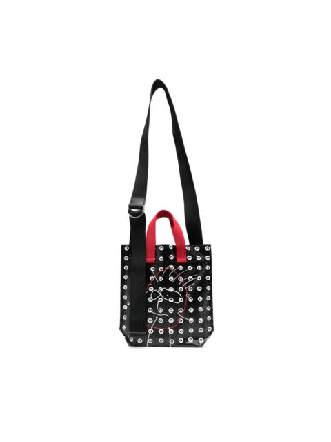 Plan C graphic-print leather tote bag