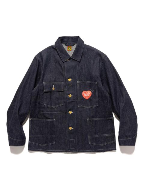 Human Made Denim Coverall Jacket Past Rigid Indigo | REVERSIBLE