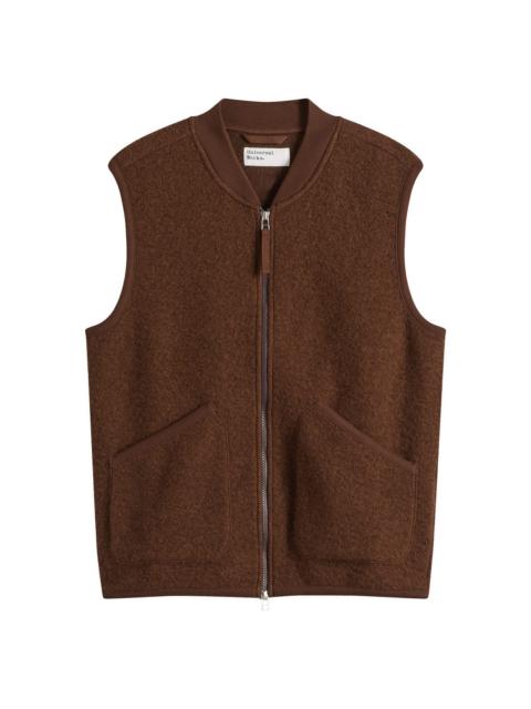 Universal Works Universal Works Wool Fleece Zip Waistcoat