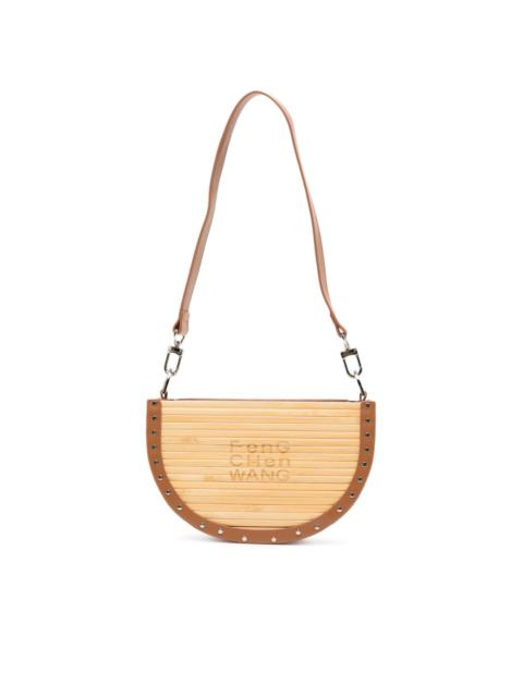 bamboo faux-leather shoulder bag