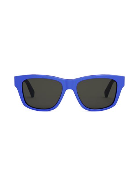 CELINE Monochroms 55mm Square Sunglasses in Blue/Other /Smoke at Nordstrom