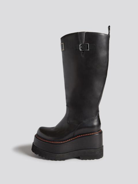 R13 PATCH ENGINEER BOOT - BLACK