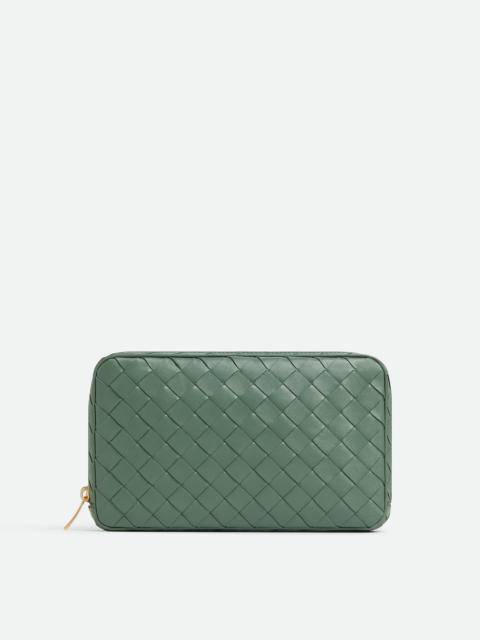 Bottega Veneta Medium Intrecciato Zippered Pouch