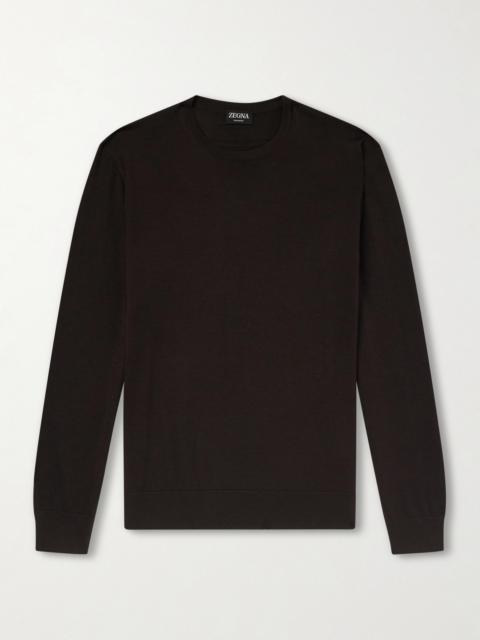 ZEGNA Cashmere and Silk-Blend Sweater