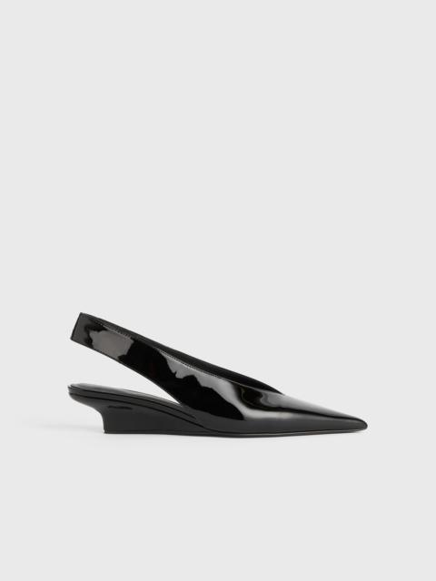 The Wedge-Heel Slingback black