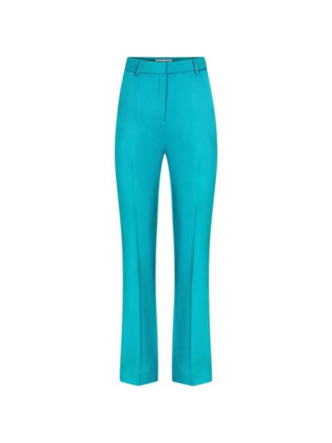 Cady slim-fit satin trousers