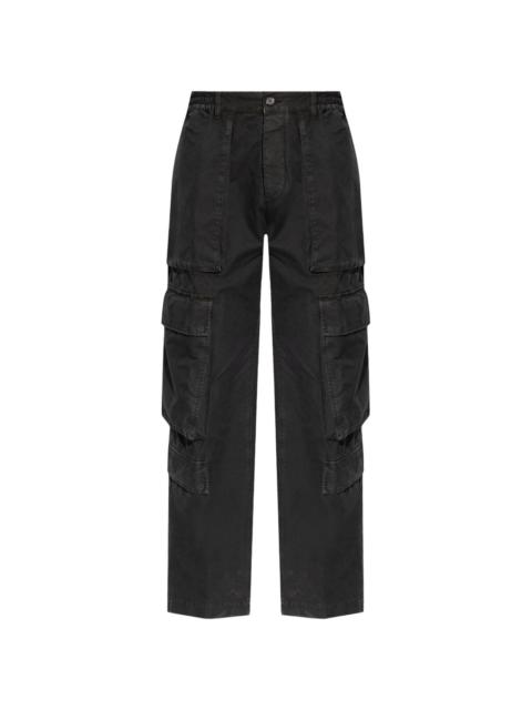 Icon-print cargo trousers