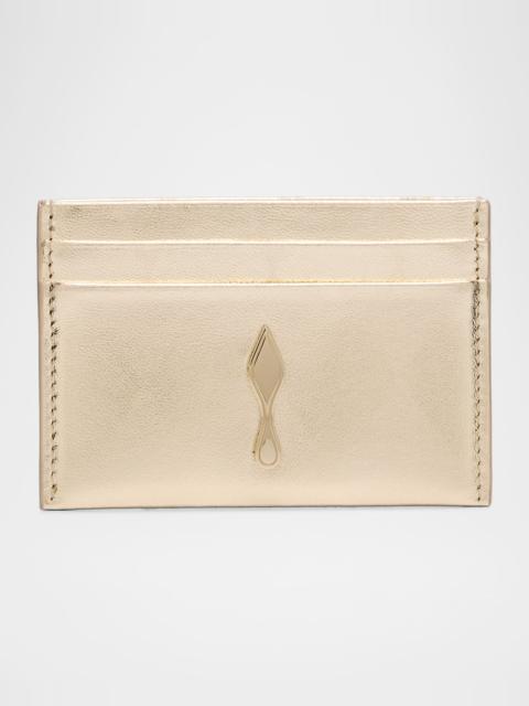 Christian Louboutin Bettina Losange Laminated Leather Card Holder
