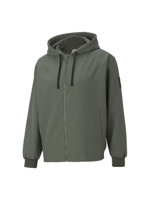 PUMA Puma Full-Zip 까마귀 재킷 '녹색'530273-64