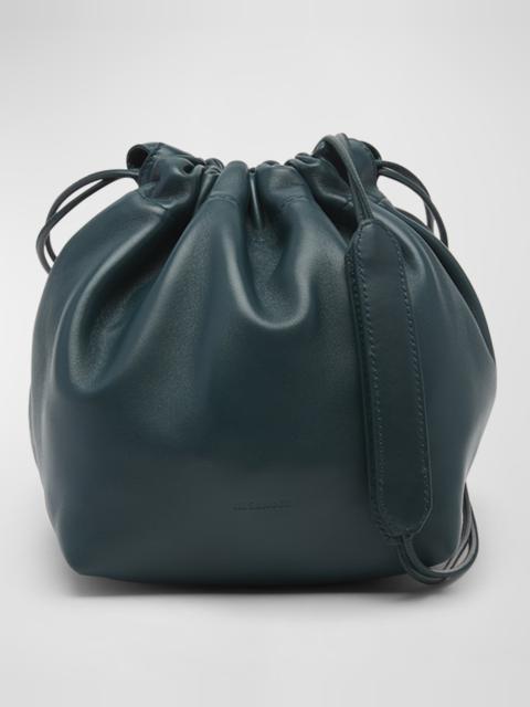 Dumpling Lambskin Leather Shoulder Bag