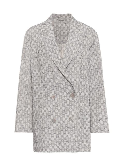 Acne Studios Floral-jacquard blazer