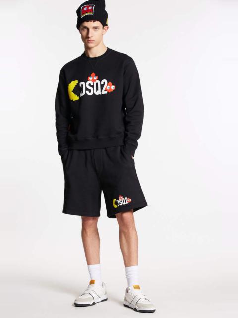 DSQUARED2 PAC-MAN WASH RELAXED SHORTS