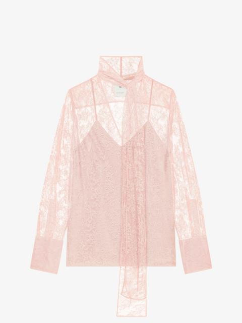 Givenchy BLOUSE IN LACE WITH LAVALLIERE