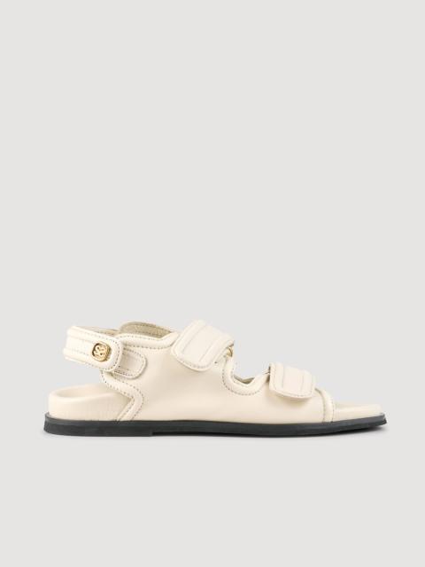 Sandro PLAIN LEATHER LAMBSKIN SANDALS
