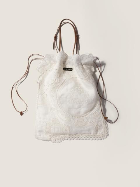 Miu Miu Lace tote bag