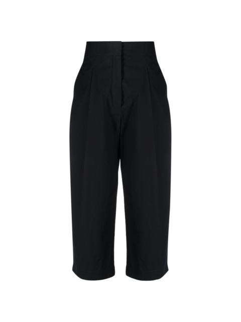 Studio Nicholson pleated cropped wide-leg cotton trousers
