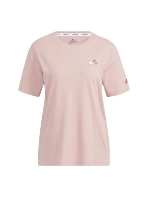 adidas (WMNS) adidas Ocean Graphic Short Sleeve T-Shirt 'Pink' HE7340