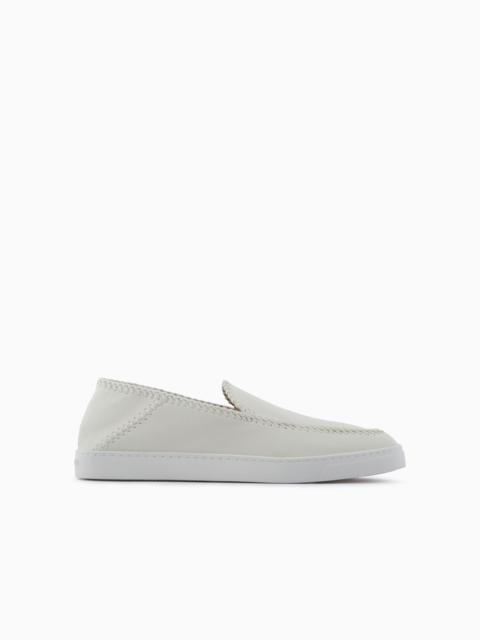 GIORGIO ARMANI Galleria 3 nappa-leather slip-ons