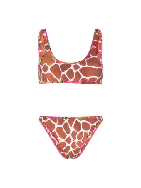 Reina Olga giraffe-print bikini set