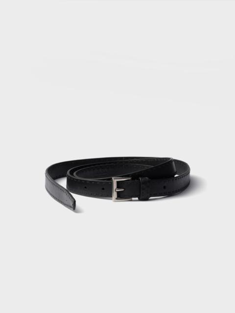 Prada Antiqued leather belt