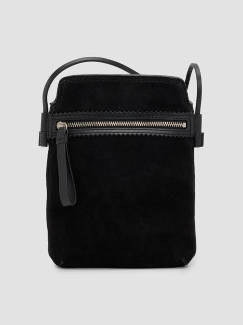 Dries Van Noten Men's Suede Crossbody Bag - Black