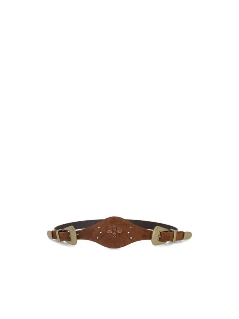 FORTELA Temple studded leather belt