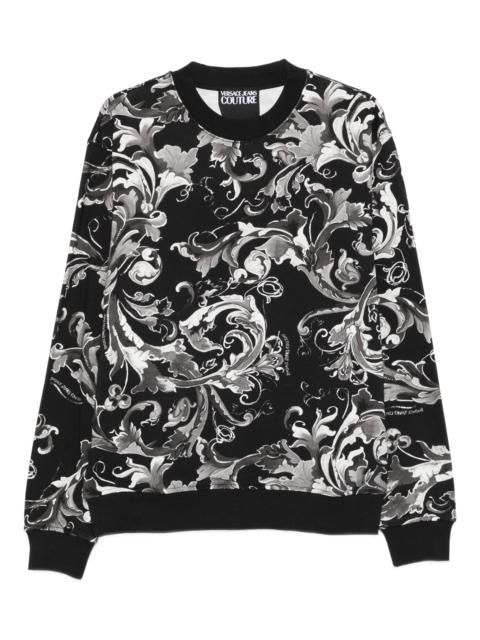 VERSACE JEANS COUTURE Versace Jeans Couture Baroque-print Sweatshirt