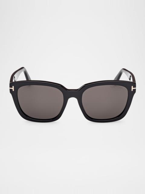 TOM FORD Haylay Acetate Rectangle Sunglasses