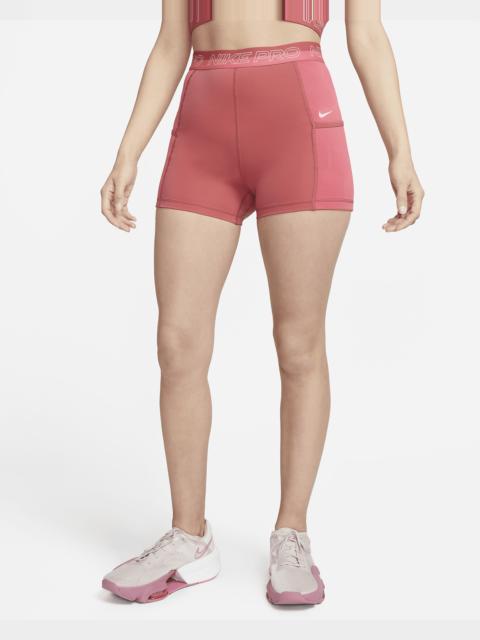 Women's Nike Pro High-Waisted 3" Training Shorts with Pockets