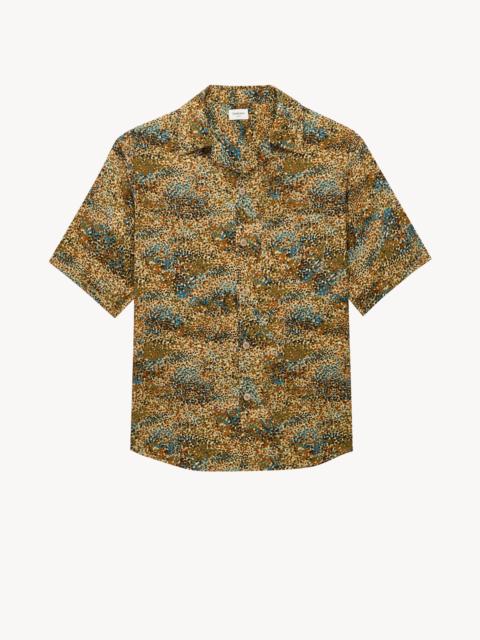 SAINT LAURENT SHIRT IN CONFETTI VISCOSE