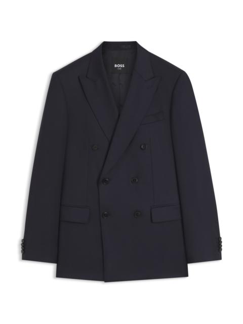 BOSS SLIM-FIT JACKET IN VIRGIN WOOL SERGE
