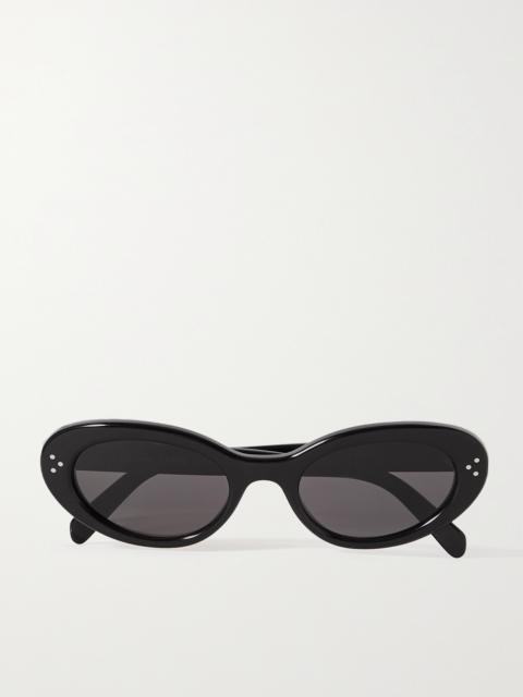 CELINE Oval-frame Acetate Sunglasses