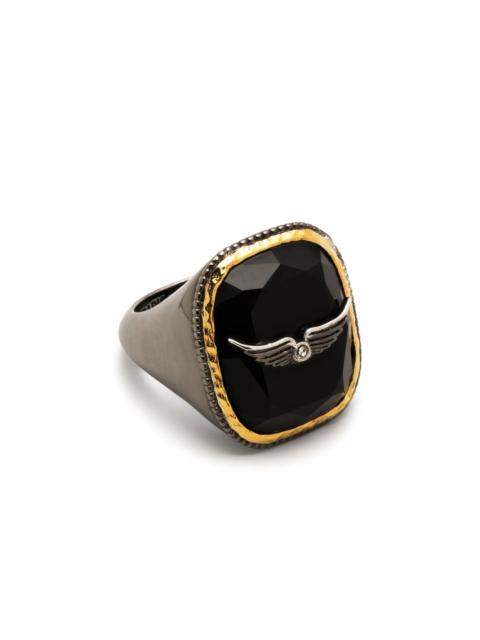Zadig & Voltaire Rock square signet ring
