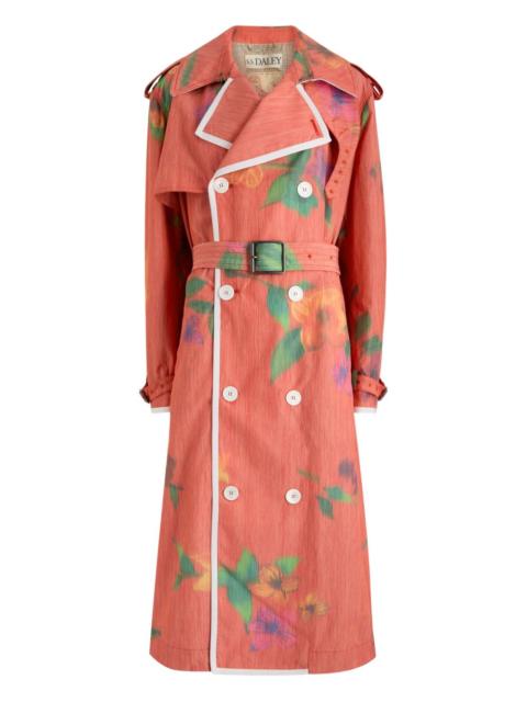 S.S.DALEY Edna floral belted trench coat