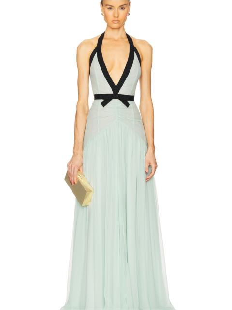 HELSA The Siren Dress in Silk Chiffon