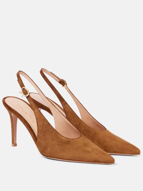 Gianvito Rossi 85mm 로비 slingback 펌프