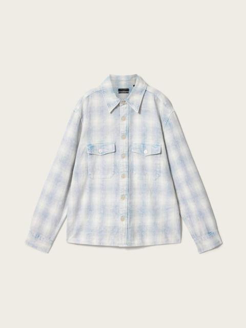 ALLSAINTS SANTOS LONG SLEEVE CHECKED SHIRT