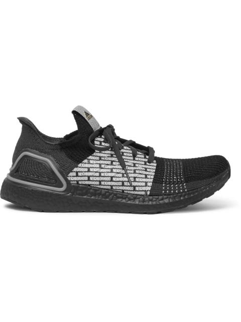 + Neighborhood UltraBOOST 19 Rubber-Trimmed Primeknit Sneakers